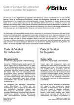 Brillux Code of Conduct für Lieferanten